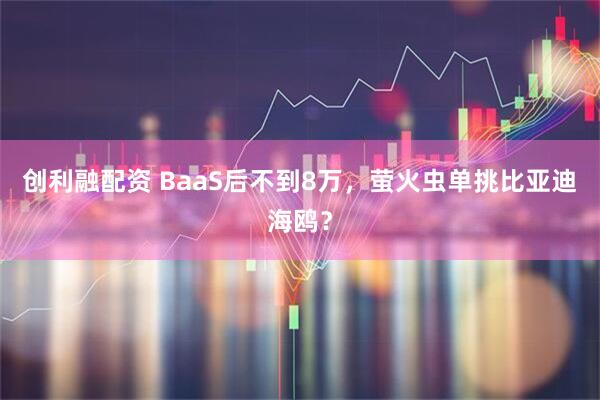 创利融配资 BaaS后不到8万，萤火虫单挑比亚迪海鸥？