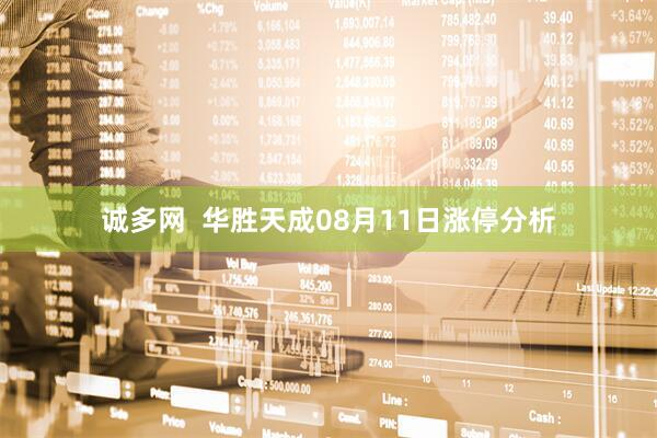 诚多网  华胜天成08月11日涨停分析